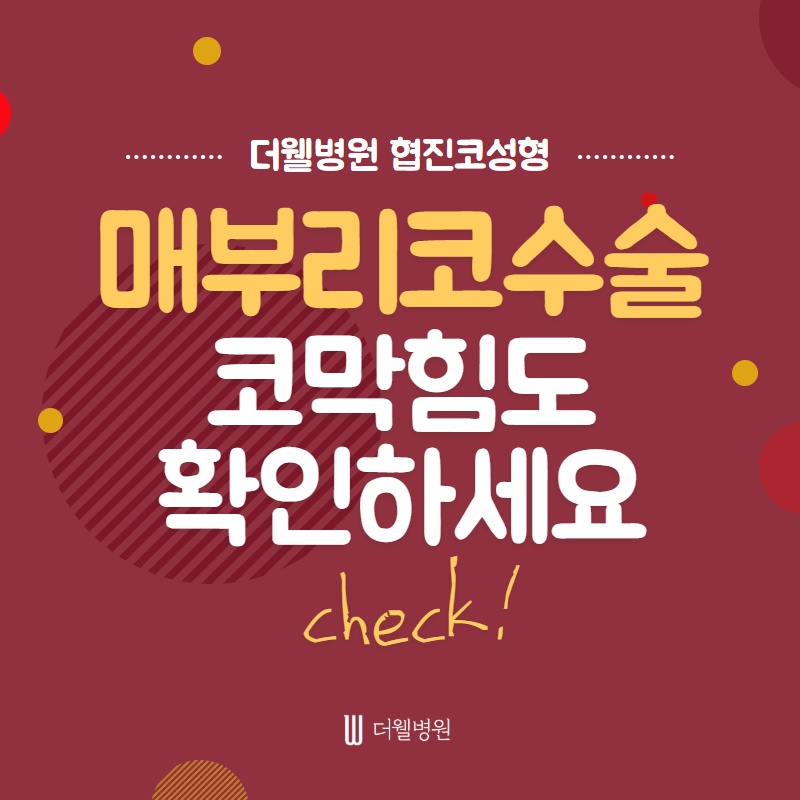 매부리코 수술, 코막힘까지 해결하자! (1/10)
