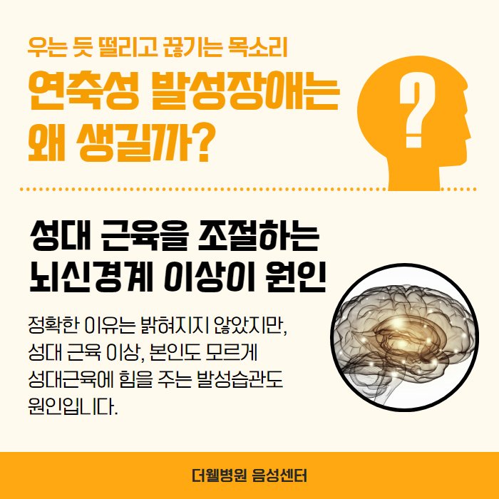 목소리가 자꾸 떨린다면 음성질환을 의심해보세요! (3/10)