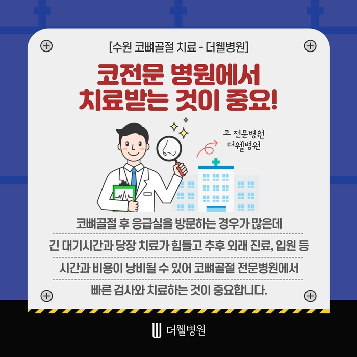 더웰병원 코뼈골절 수술