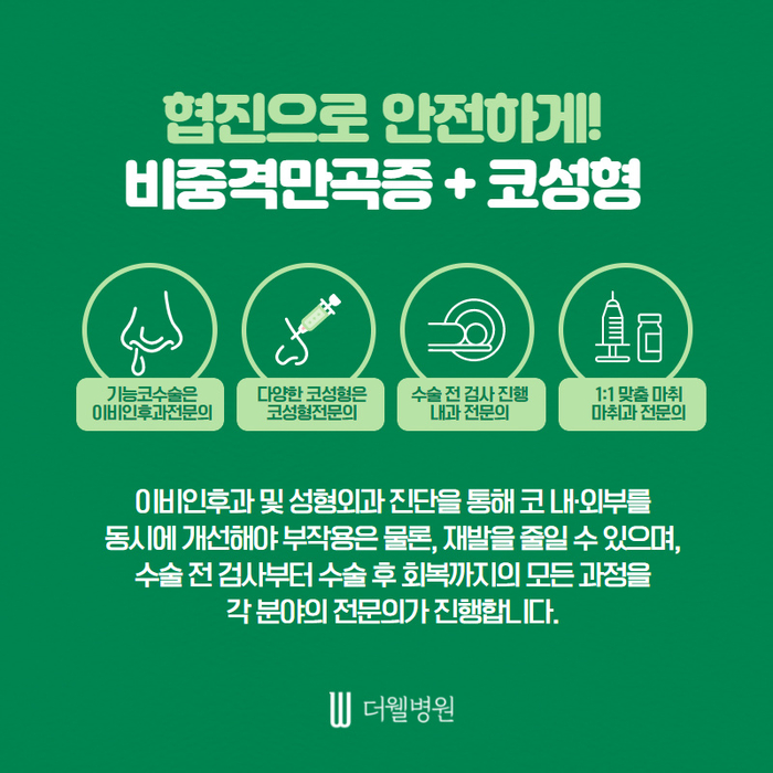 더웰병원 휜코 교정